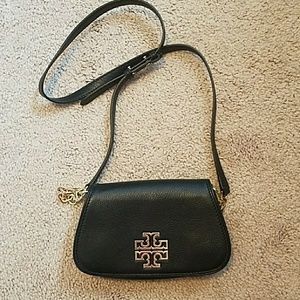 Authentic Tory Burch (worn once) Black Purse